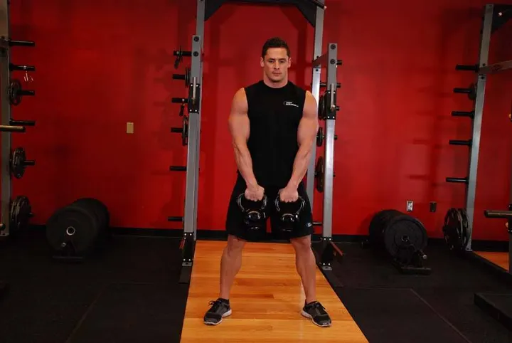 Alternating Hang Clean — Start position