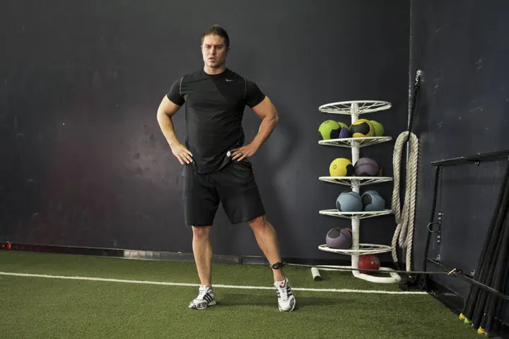 Band Hip Adductions — Start position