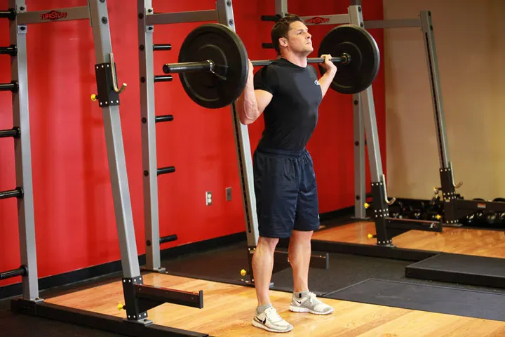 Barbell Squat — Start position