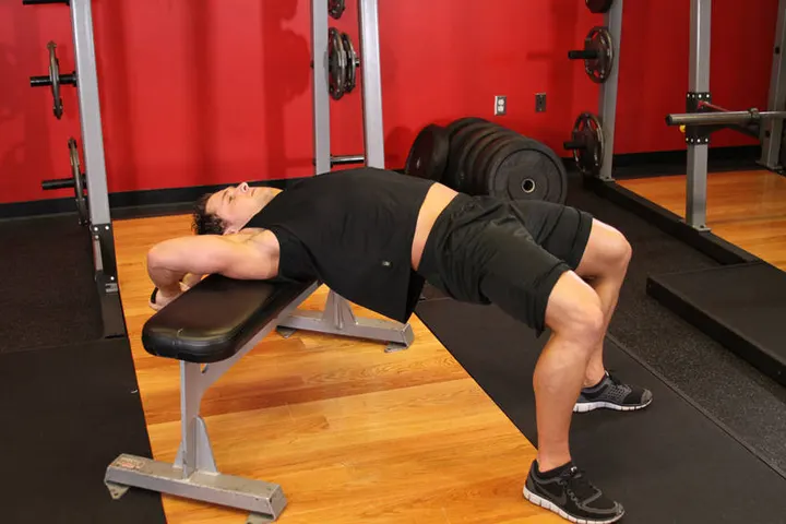 Bent-Arm Dumbbell Pullover — End position