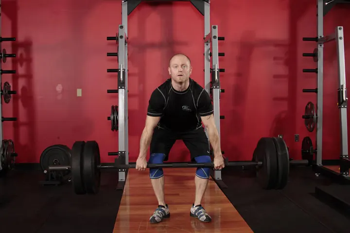 Clean Deadlift — End position