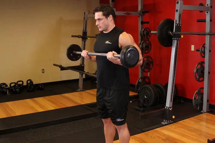 Drag Curl — End position