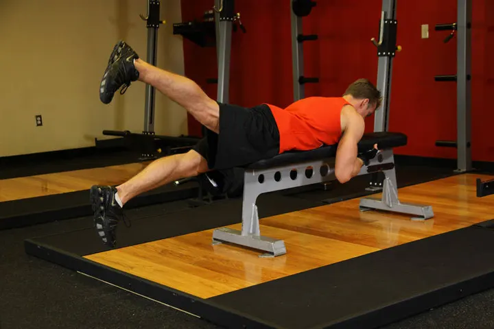 Flutter Kicks — End position