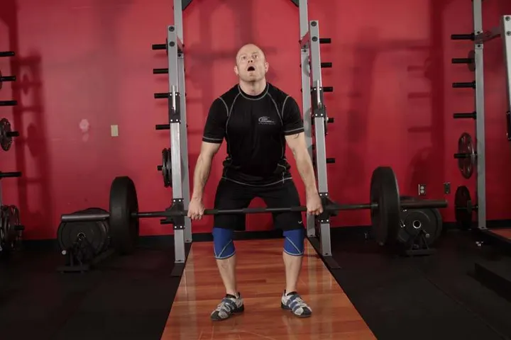 Hang Clean — End position