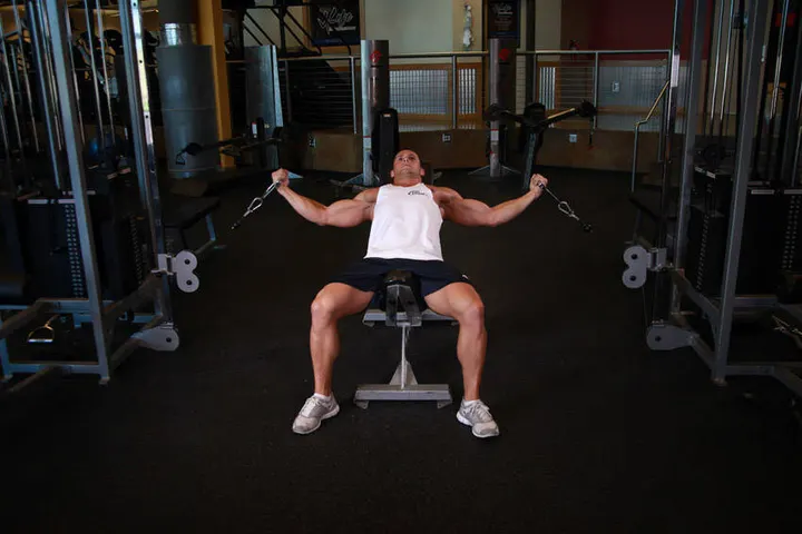 Incline Cable Flye — Start position