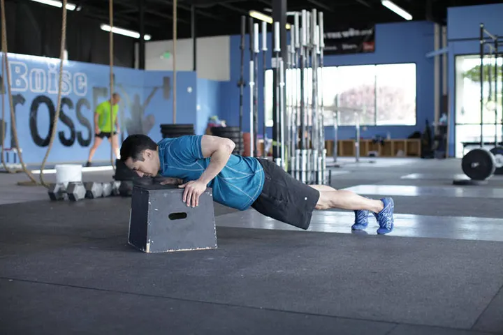 Incline Push-Up — Start position