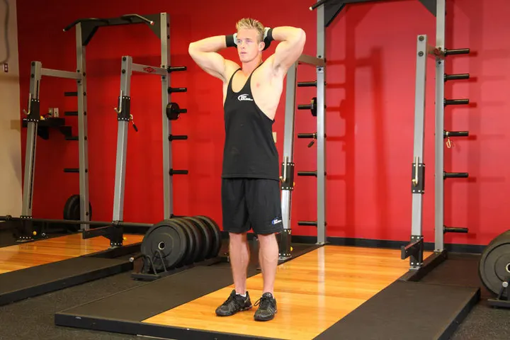 Isometric Neck Exercise - Front And Back — End position