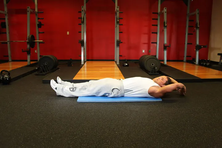 Jackknife Sit-Up — Start position