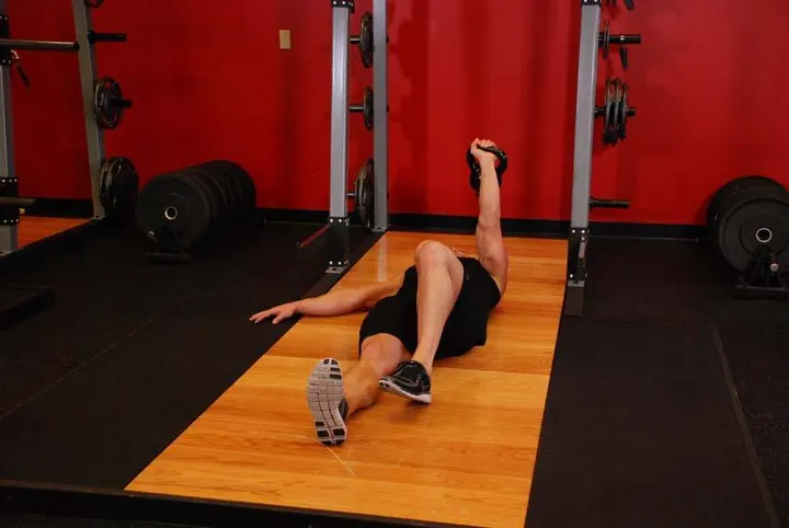 Kettlebell Turkish Get-Up (Squat style) — Start position