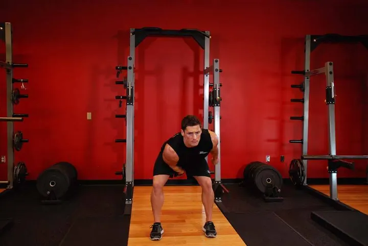 One-Arm Kettlebell Snatch — End position