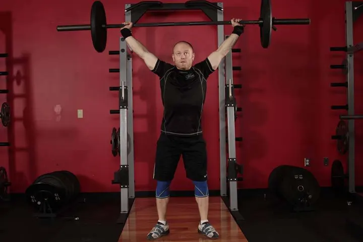 Overhead Squat — Start position