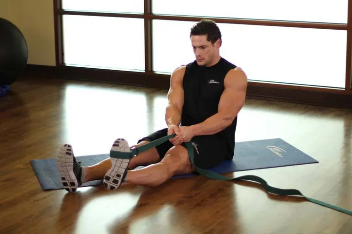 Posterior Tibialis Stretch — Start position