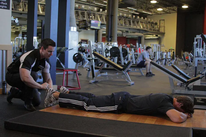 Prone Manual Hamstring — Start position