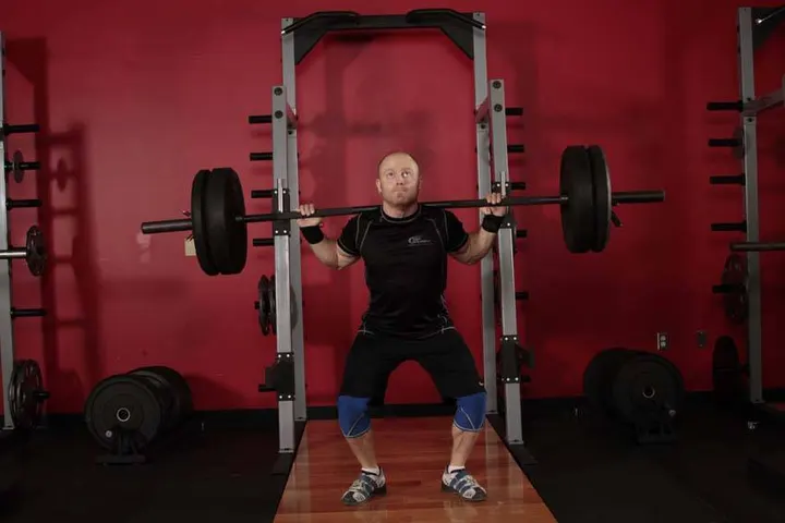 Push Press - Behind the Neck — End position