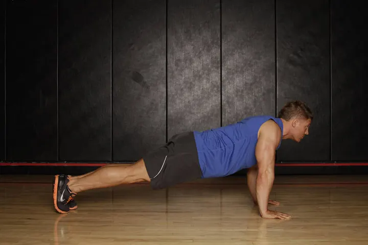 Push Up to Side Plank — Start position