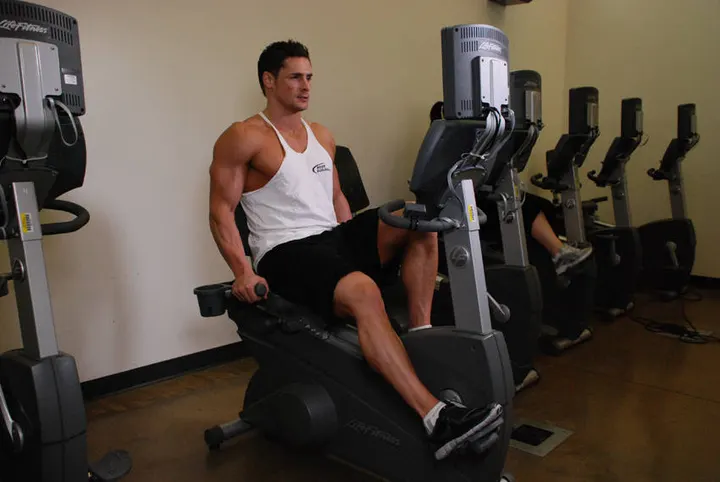 Recumbent Bike — Start position