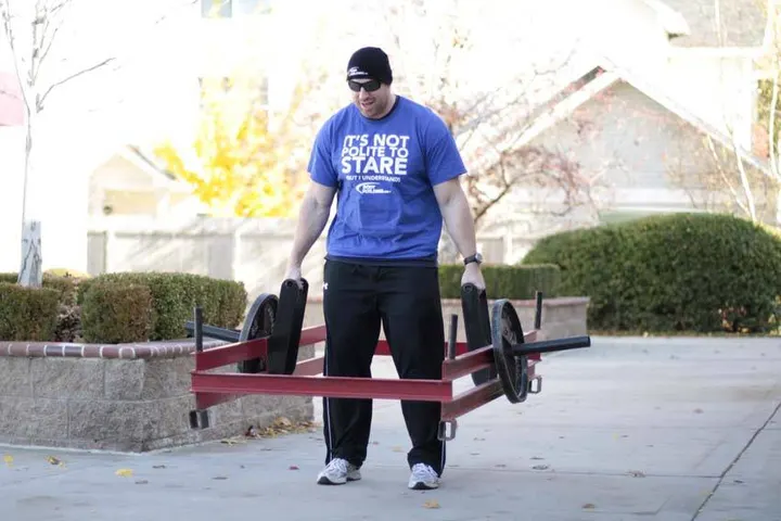 Rickshaw Deadlift — End position