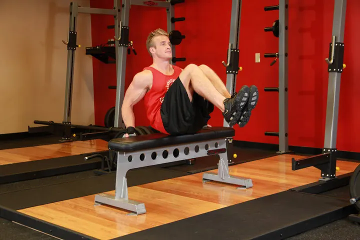 Seated Leg Tucks — Start position