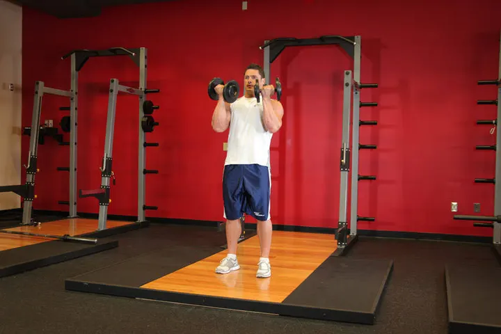 See-Saw Press (Alternating Side Press) — Start position
