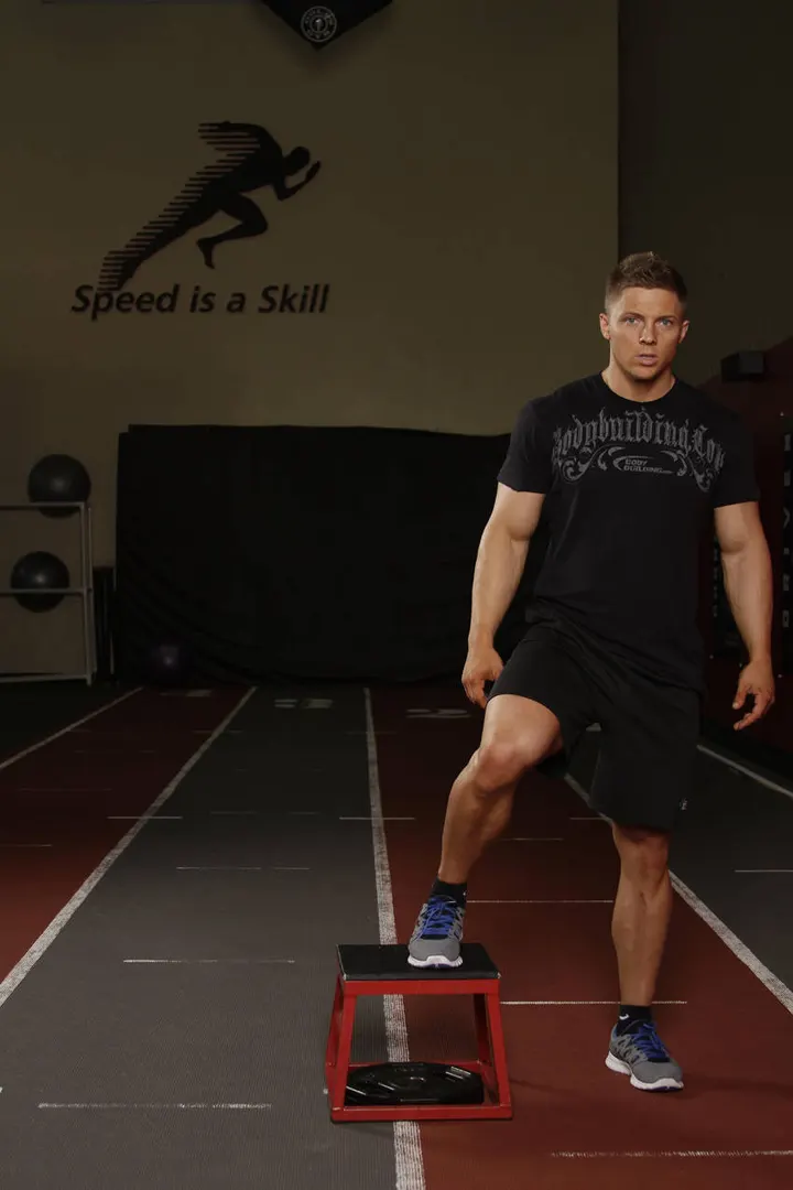 Side to Side Box Shuffle — Start position