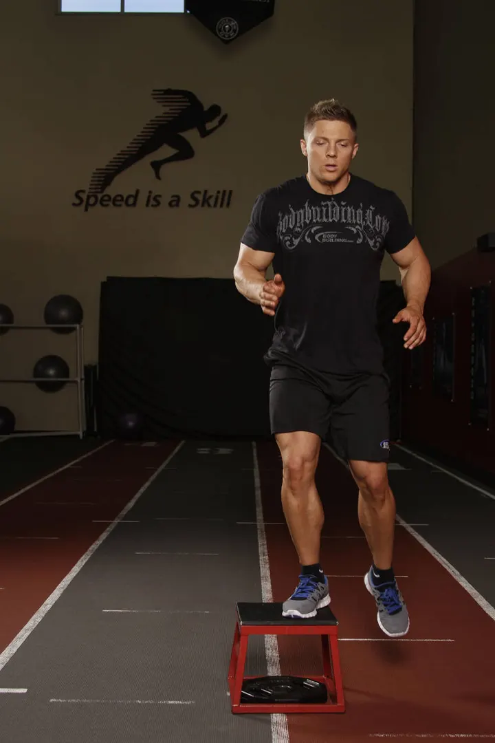 Side to Side Box Shuffle — End position