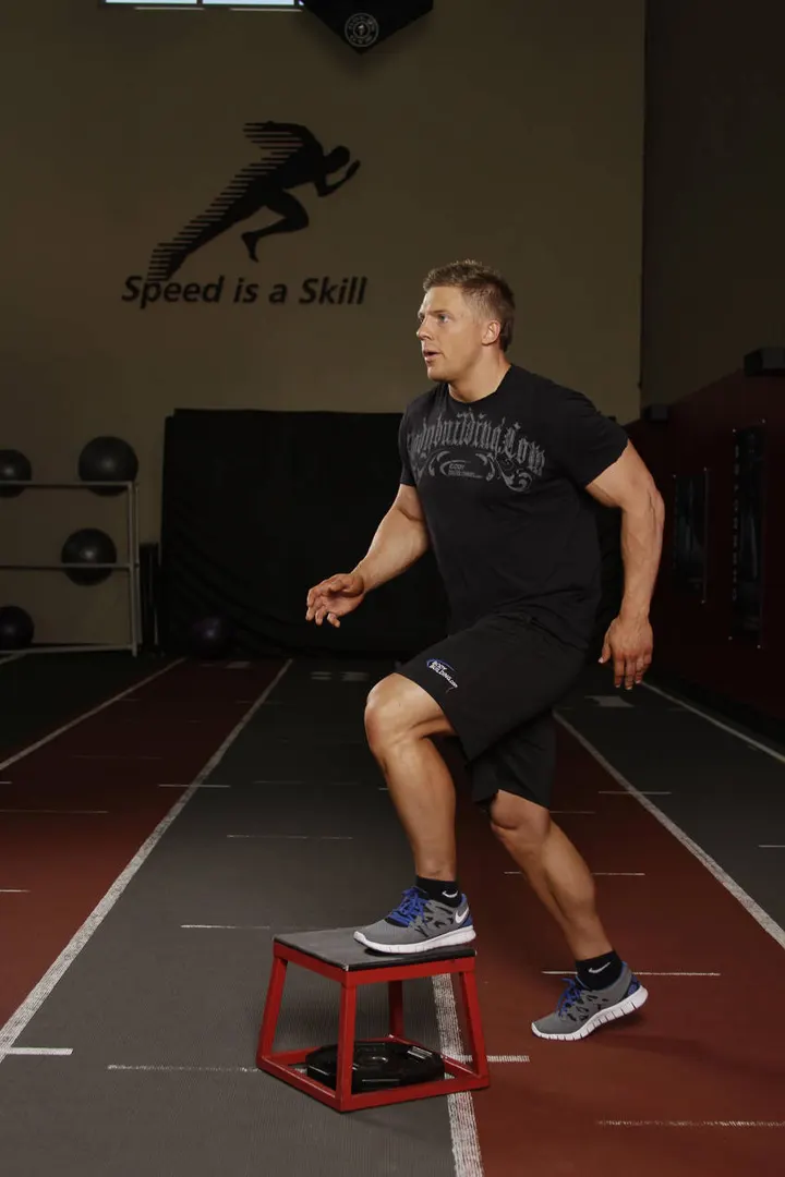 Single Leg Push-off — Start position