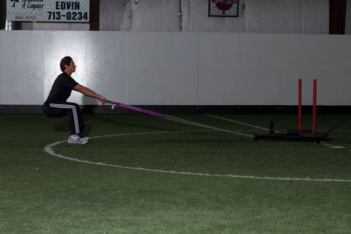 Sled Row — Start position