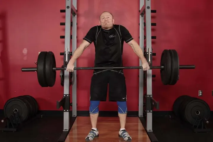 Snatch Shrug — End position