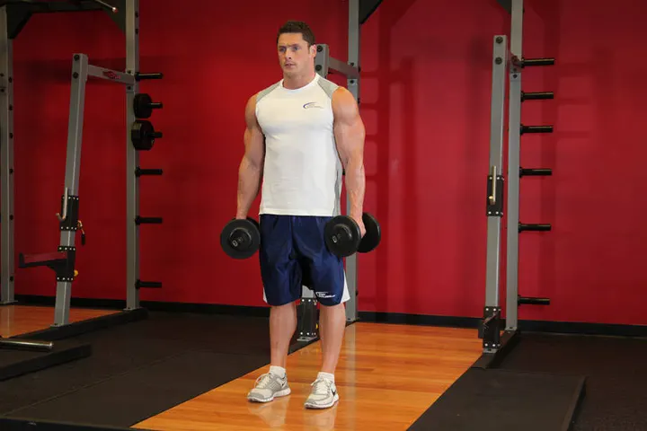 Standing Inner-Biceps Curl — Start position