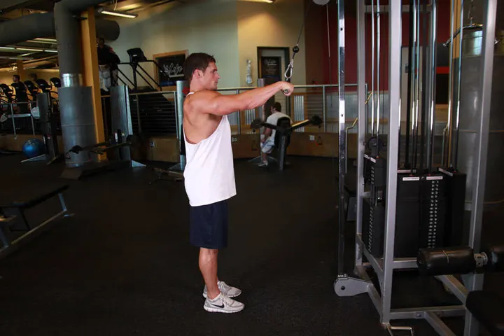 Straight-Arm Pulldown — Start position