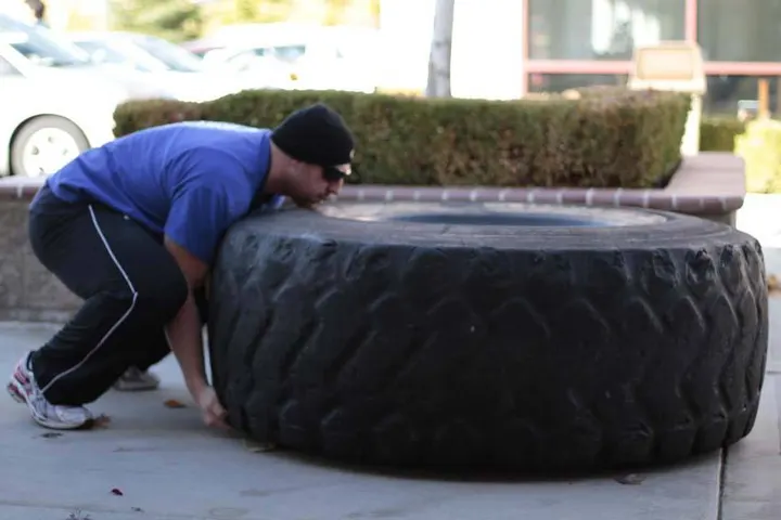 Tire Flip — Start position