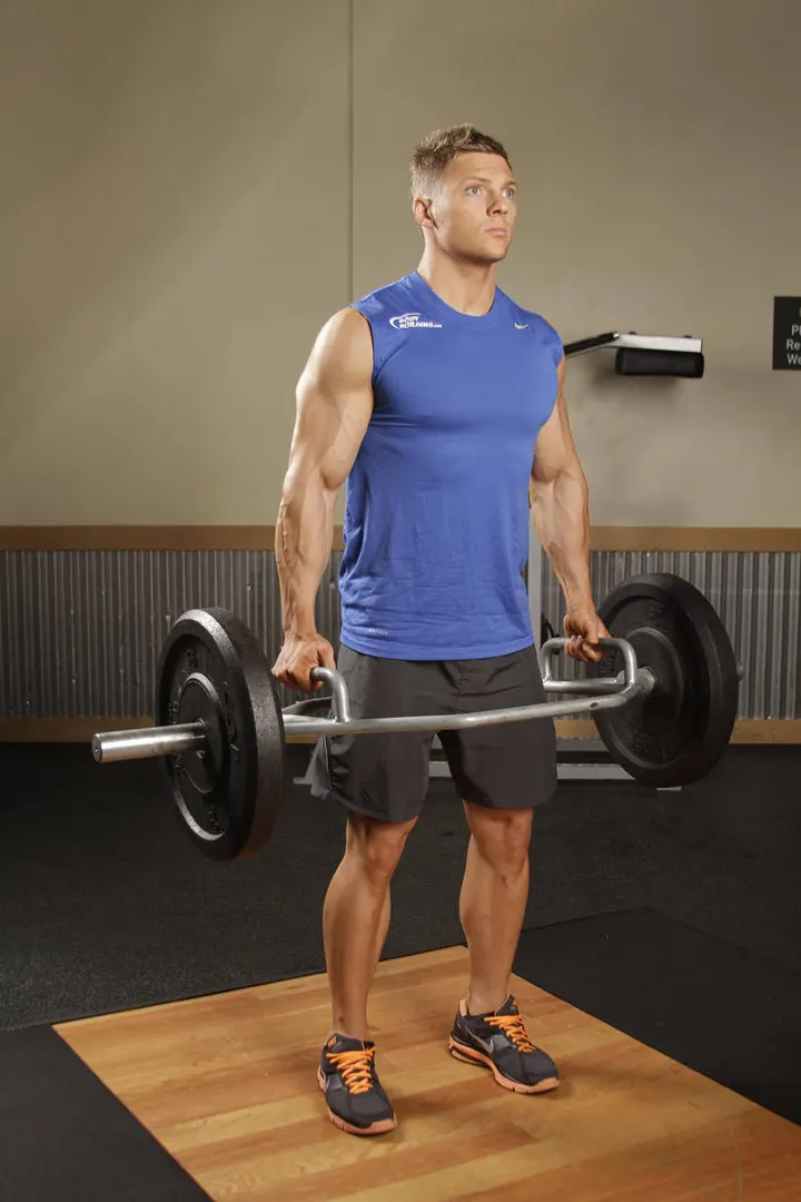 Trap Bar Deadlift — End position