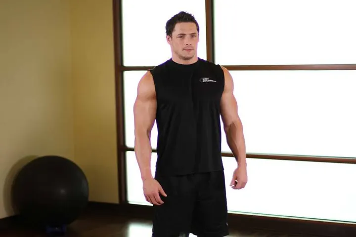 Tricep Side Stretch — Start position