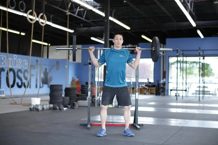 Weighted Jump Squat — Start position